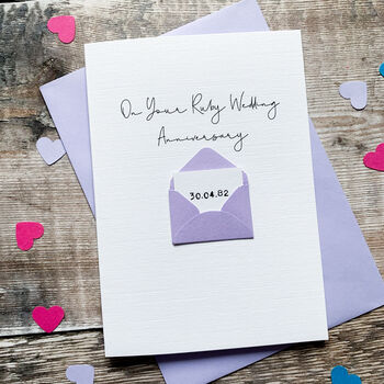 Personalised Special Date Anniversary Card, 2 of 4