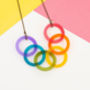 Rainbow Chain Necklace, thumbnail 1 of 6