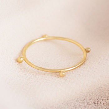 18ct Gold 'Mini Grain' Ring, 3 of 5