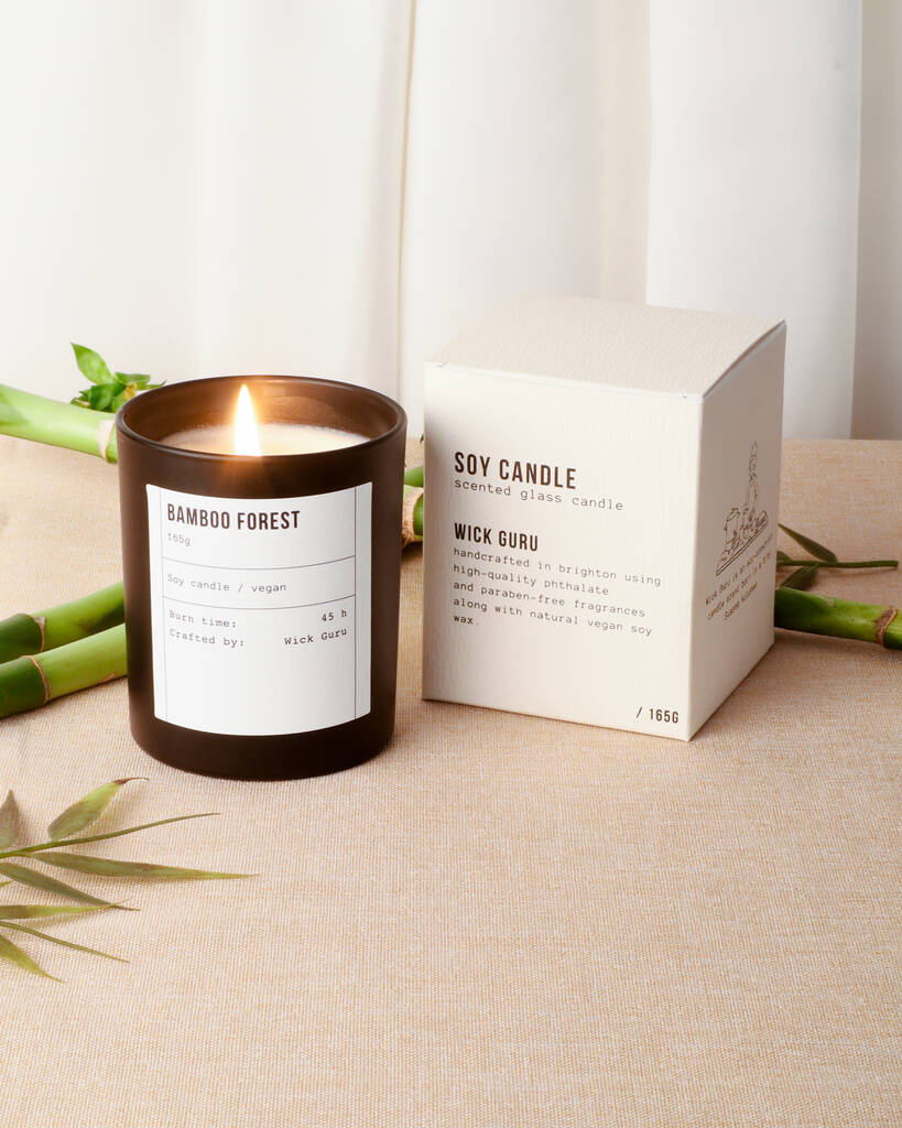 Bamboo Forest Candle | Bamboo + White Lotus + Cedarwood By Wick Guru