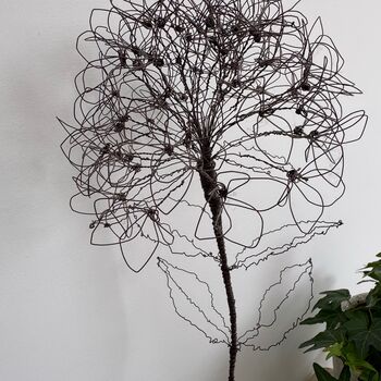 Handmade Wire Hydrangea Stem, 2 of 8