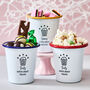Personalised Coloured Enamel Snack Pot For Her, thumbnail 4 of 4