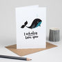 'I Whaley Love You' Funny Animal Valentine Card, thumbnail 4 of 5