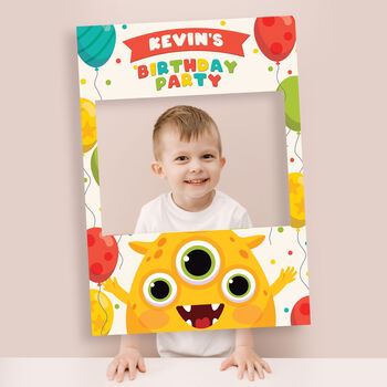 Kids Birthday Party Selfie Frame And Party Sign, 2 of 6