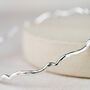 Sterling Silver Geo Scroll Bangle, thumbnail 4 of 5