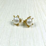 Large Pearl Studs, thumbnail 4 of 5