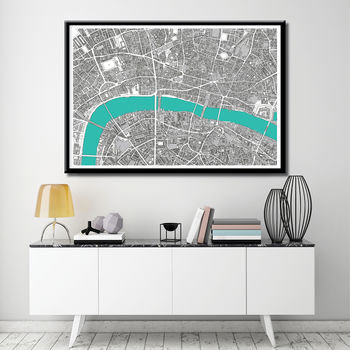 London Map Art Print Hand Drawn Limited Edition, 4 of 8