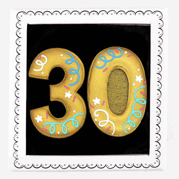 Hand Iced 30th Birthday Letterbox Biscuits, 2 of 4