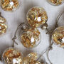 Gold Leaf Christmas Tree Baubles, thumbnail 1 of 4