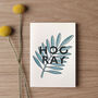 'Hooray' Botanical Letterpress Card, thumbnail 1 of 3
