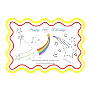 Simple Shooting Star Birthday Party Box, 12 of 12