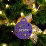 Personalised Lego Compatible Bauble Christmas Decoration, thumbnail 1 of 6