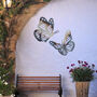 Elegant Butterfly Set Metal Wall Art For Garden Decor Gift, thumbnail 9 of 10