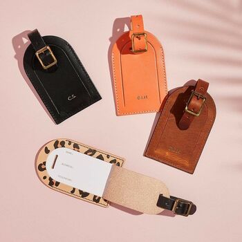 Personalised Leather Luggage Tag, 2 of 7