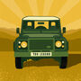 Funny Classic Land Rover Birthday Card, thumbnail 3 of 3