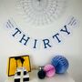 Thirty Birthday Party Banner Bunting Decoration, thumbnail 5 of 9