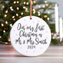 Our Very First Christmas As A Married Couple Tree Decoration, thumbnail 1 of 5