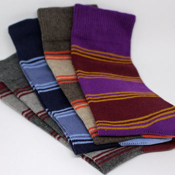 Rock Stripes Men's Socks, 2 of 4
