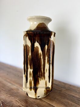 Tall Vintage Japanese Studio Pottery Vase, 10 of 10