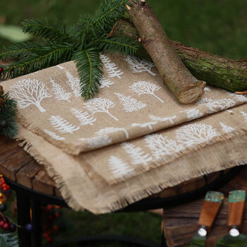 Natural Jute Winter Craft Fabric Roll, 3 of 5