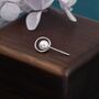 Sterling Silver Mother Of Pearl Planet Stud Earrings, thumbnail 2 of 12