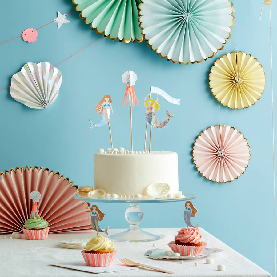 Let's Be Mermaids Cake Toppers, 1 of 2