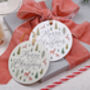 12 Christmas Gift Tags With Christmas Forest Reindeer Design And Gold Twine, thumbnail 1 of 4