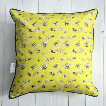 Buzzy Bees Organic Cotton Cushion, 6 of 6