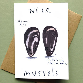 Nice Mussels Valentines Card, 2 of 2