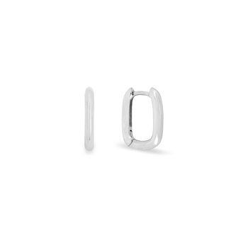 Mini Squared Oval Hoops, 3 of 5