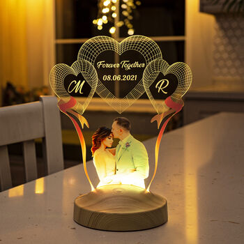 Personalised Desk Lamp With Customised Photo, 2 of 4