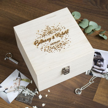 Personalised Wedding Confetti Memory Box, 2 of 8