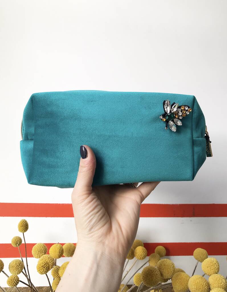 velvet bee make up bag