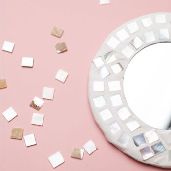 The Mother Of Pearl Mosaic Mirror Craft Kit, 6 of 8