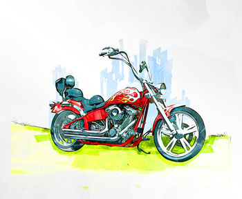 Custom Motorbike Print, 2 of 5