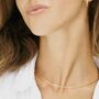 18ct Gold Vermeil Plated Paperclip Link Chain Necklace, thumbnail 3 of 4