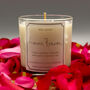 Personalised Vegan Red Rose Scented Candle, thumbnail 1 of 7