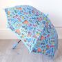 Personalised Blue 'Vehicle' Umbrella, thumbnail 1 of 4