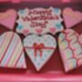 Valentines Colourful Hearts Cookies Small, thumbnail 1 of 3