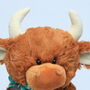 Baby's 1st Christmas Large Brown Highland Cow, thumbnail 3 of 5