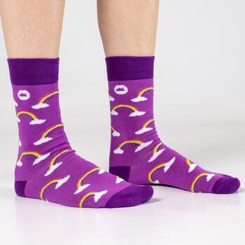 Bamboo Socks | Rainbow Socks | Weather Socks | Pride Socks | Novelty Socks, 4 of 5