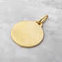18k Gold Vermeil Plated Personalised Round Pendant, thumbnail 2 of 5