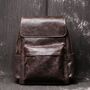 Military Style Genuine Leather Backpack, thumbnail 11 of 12