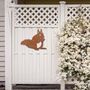 Rusted Squirrel Art Large Squirrel Garden Decor, thumbnail 1 of 10