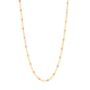 Waterproof Gold Plated Chain Necklace With Pink Dots, thumbnail 2 of 3