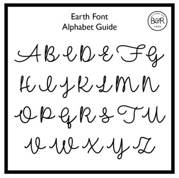Personalised Wall Name Earth Font, 3 of 5