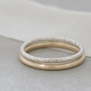 9ct Gold Halo Ring. Stackable Ring, 5 of 10