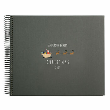 Personalised Christmas Spiral Bound Book, 2 of 9