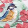 Cherry Blossom And Bluetit Embroidery Pattern Design, thumbnail 11 of 12