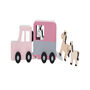 Personalised Wooden Horse Trailer Set Toy, thumbnail 2 of 2